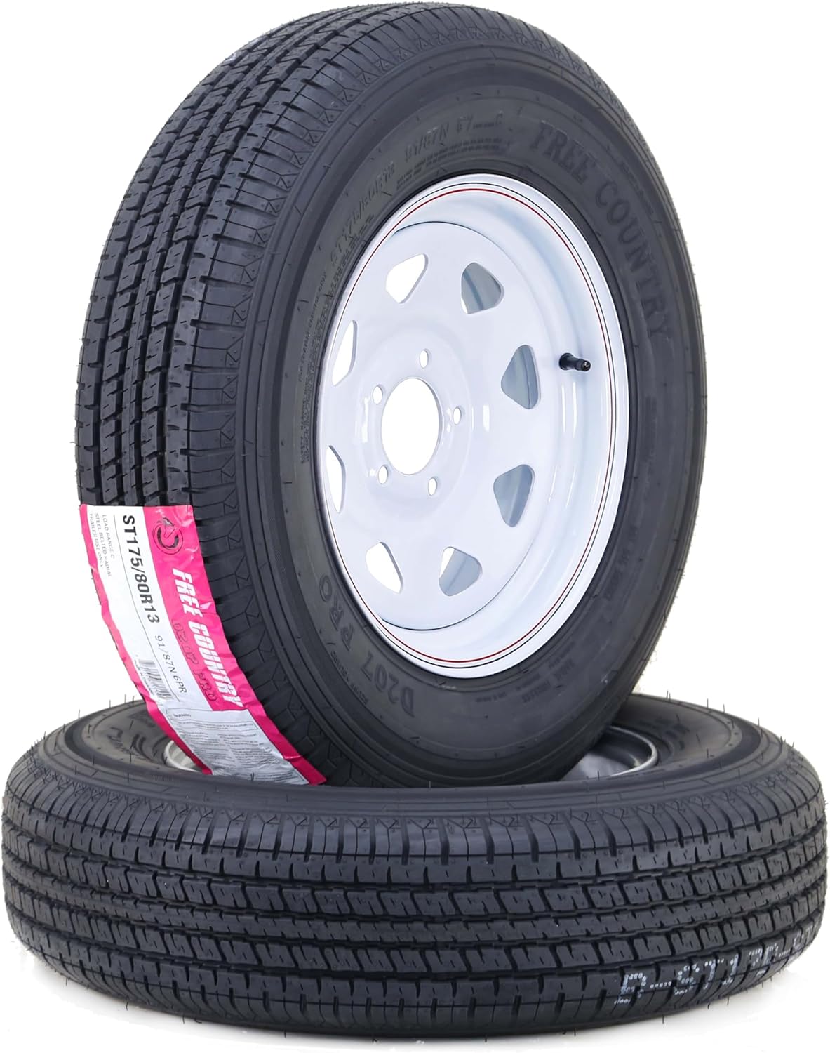 Free Country Trailer Tire Wheel Assembly ST175/80R13 for Safety