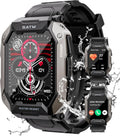 Military Smart Watches for Men 2.01in HD Display - Rugged Bluetooth