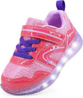 Toddler Light Up Shoes with Breathable Mesh - Cute Heart Design
