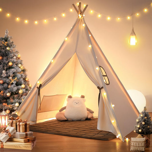 besrey Kids Teepee Tent with Lights - Cozy Playtime Spot