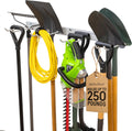 StoreYourBoard Wall-Mounted Rack With 4 Garage Hooks - Heavy-Duty