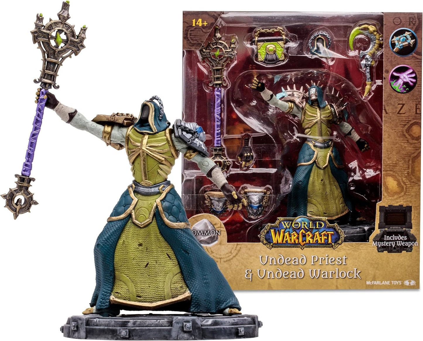 McFarlane WoW Undead Priest Toy 1:12 Scale Figure