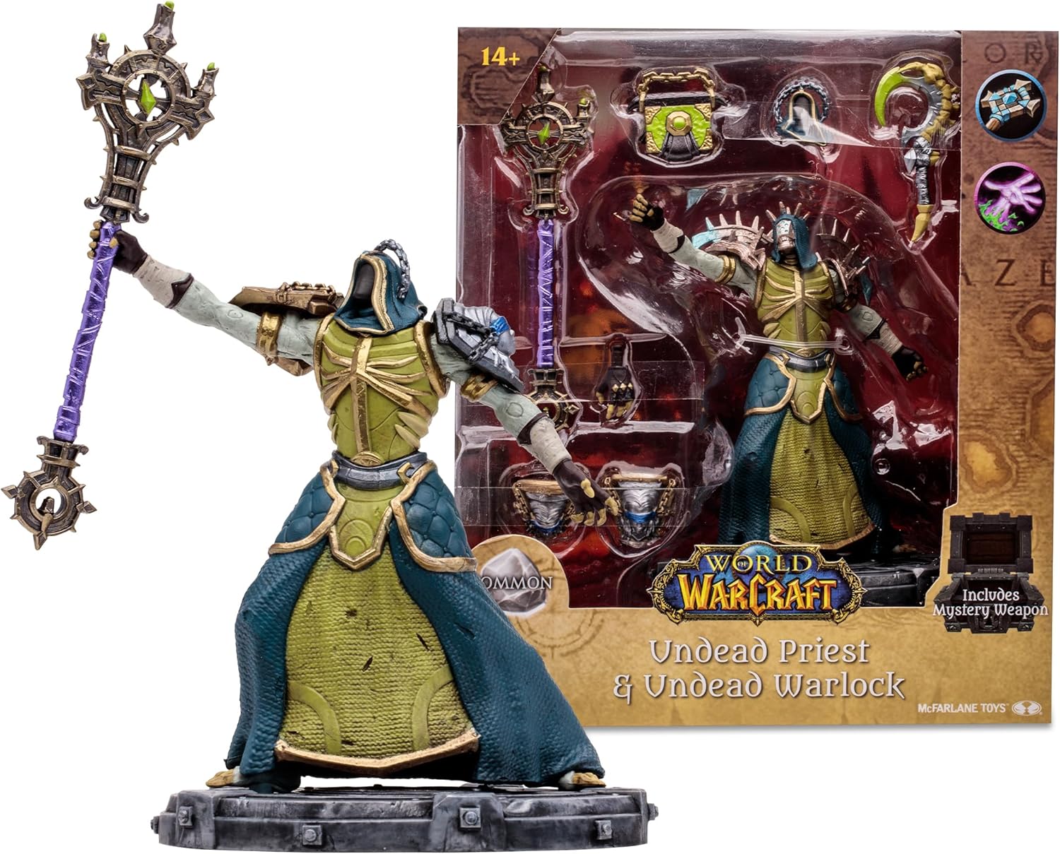 McFarlane WoW Undead Priest Toy 1:12 Scale Figure
