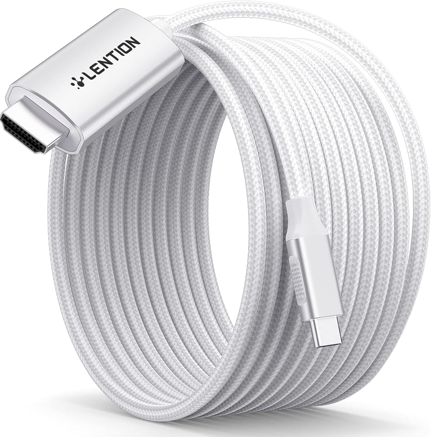 LENTION 10FT USB C to HDMI Cable for 4K@60Hz Streaming