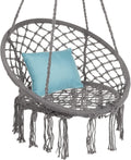 Handwoven Cotton Macrame Hammock Hanging Chair Swing - Boho Comfort