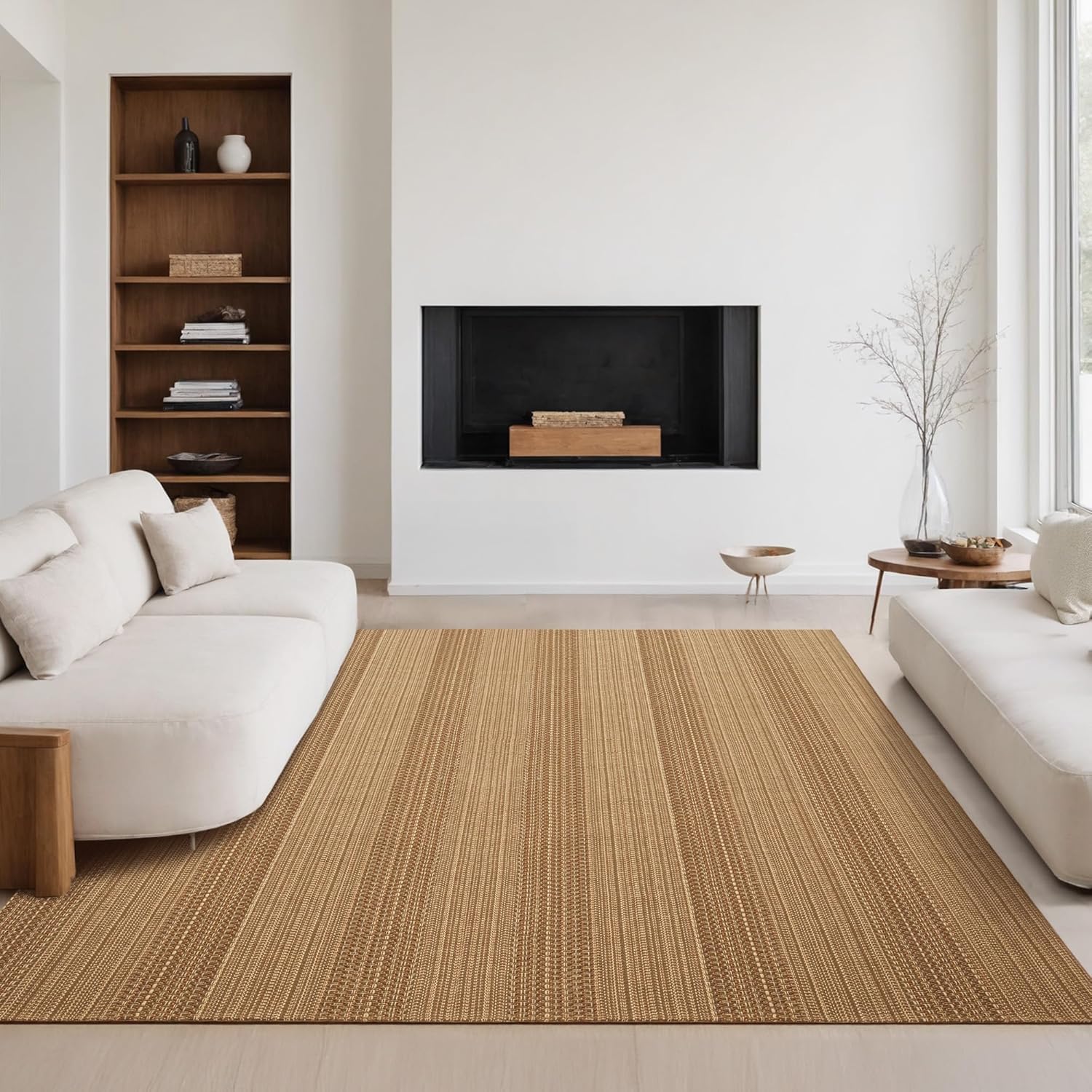 6x9 Area Rugs for Living Room - Soft Boho Woven Rug Design
