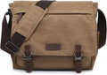Large Vintage Canvas Messenger Bag for 15in Laptop - Durable Everyday