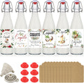 Sieral 6 Set Coquito Bottles for Homemade Beverages and Gifts