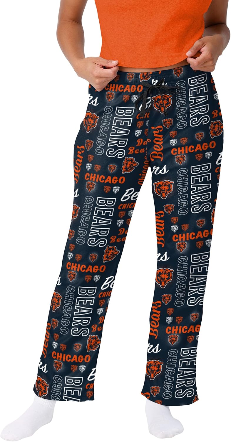 FOCO Women's NFL Team Logo Mini Print Lounge Pants for Comfort