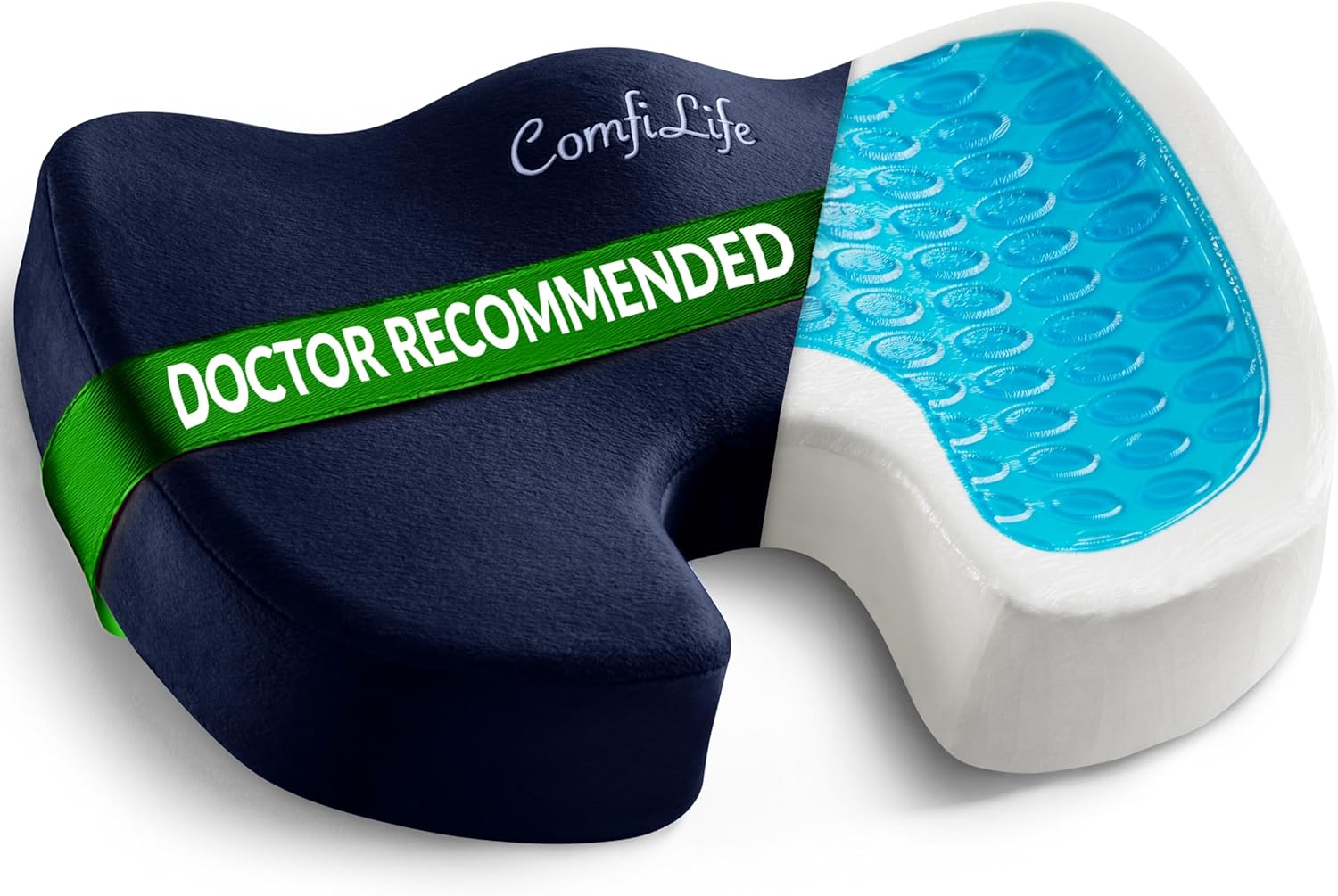 ComfiLife Gel Seat Cushion - Sciatica & Back Pain Relief