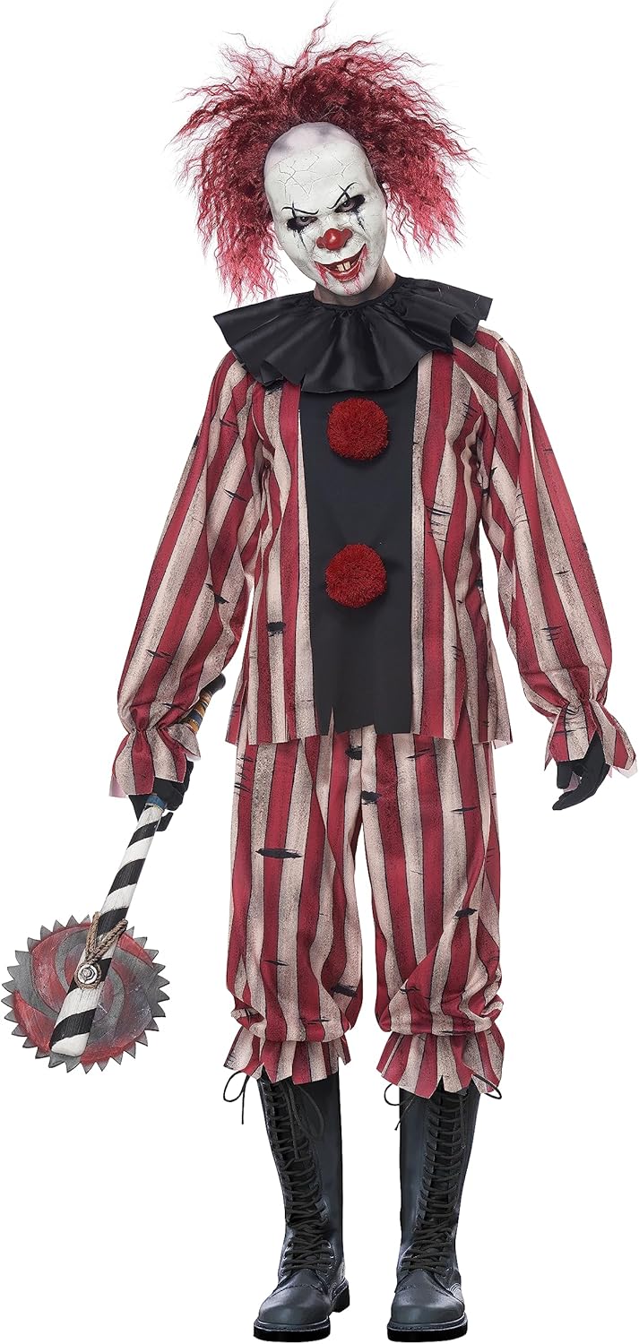 Men's Nightmare Clown Costume for Spooky Halloween Fun