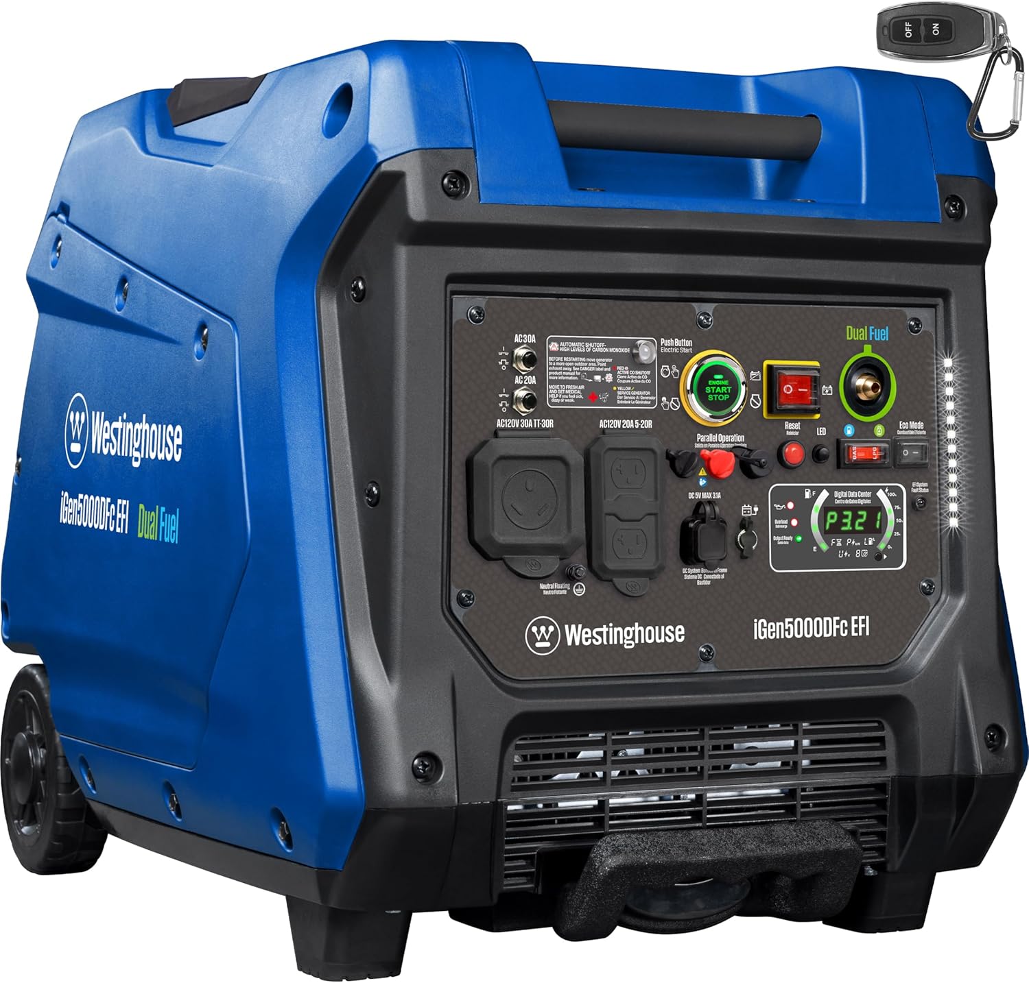 Westinghouse 5000 Peak Watt Super Quiet Dual Fuel Generator