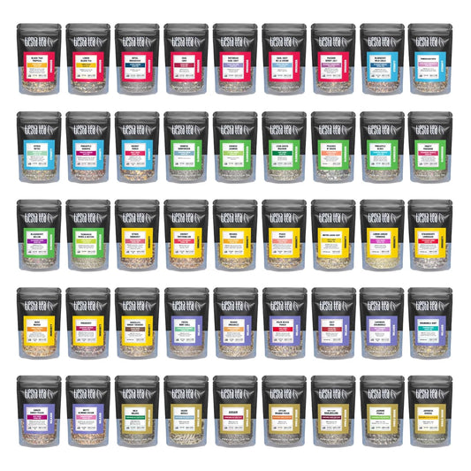 Tiesta Tea Tasting Sampler Set - 45 Unique Loose Leaf Blends