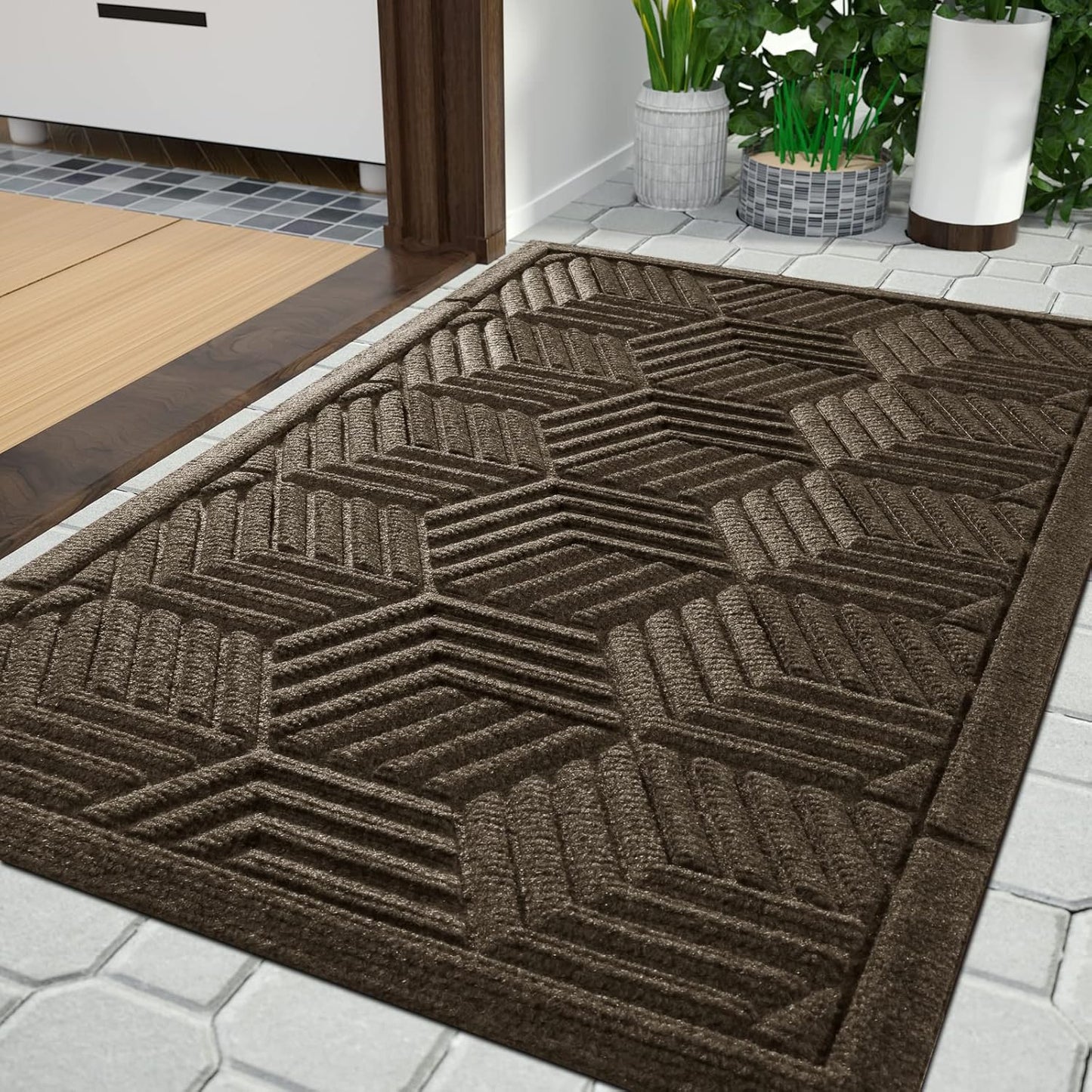 Yimobra Large Door Mat 36x24 for All-Season Outdoor Use