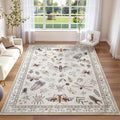 Insect Print 5x7 Washable Rug for Living Room