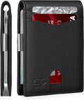 Slim Bifold Wallet for Men - RFID Money Clip Minimalist Wallet