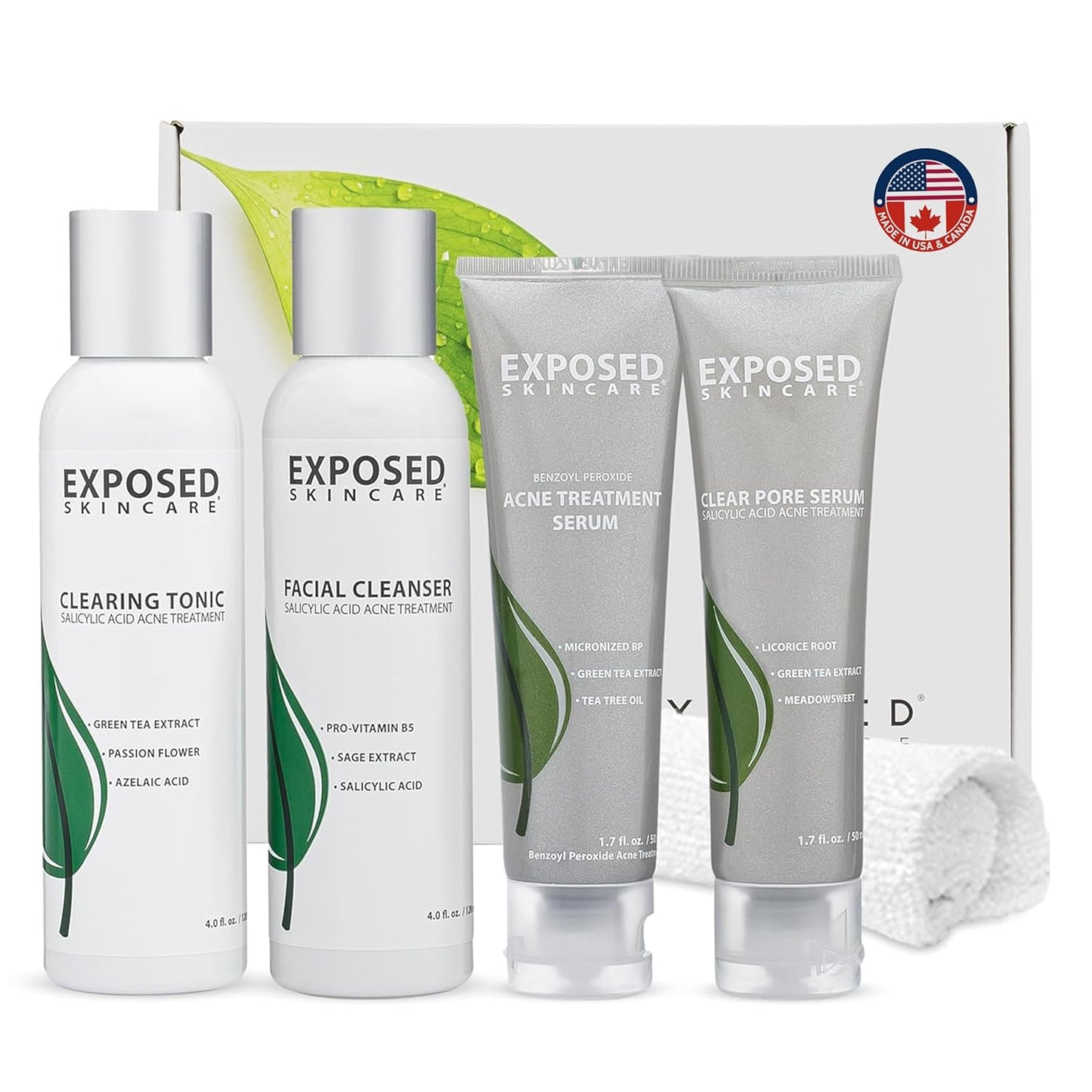 Exposed Skin Care Acne Treatment Kit for Clear Skin Confidence
