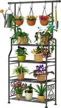 GIOTORENT 4-Tier Plant Stand Indoor Outdoor - Tall Space Saver