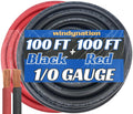 WNI 1/0 Gauge 100 ft Ultra Flexible Welding Battery Cable - Made in