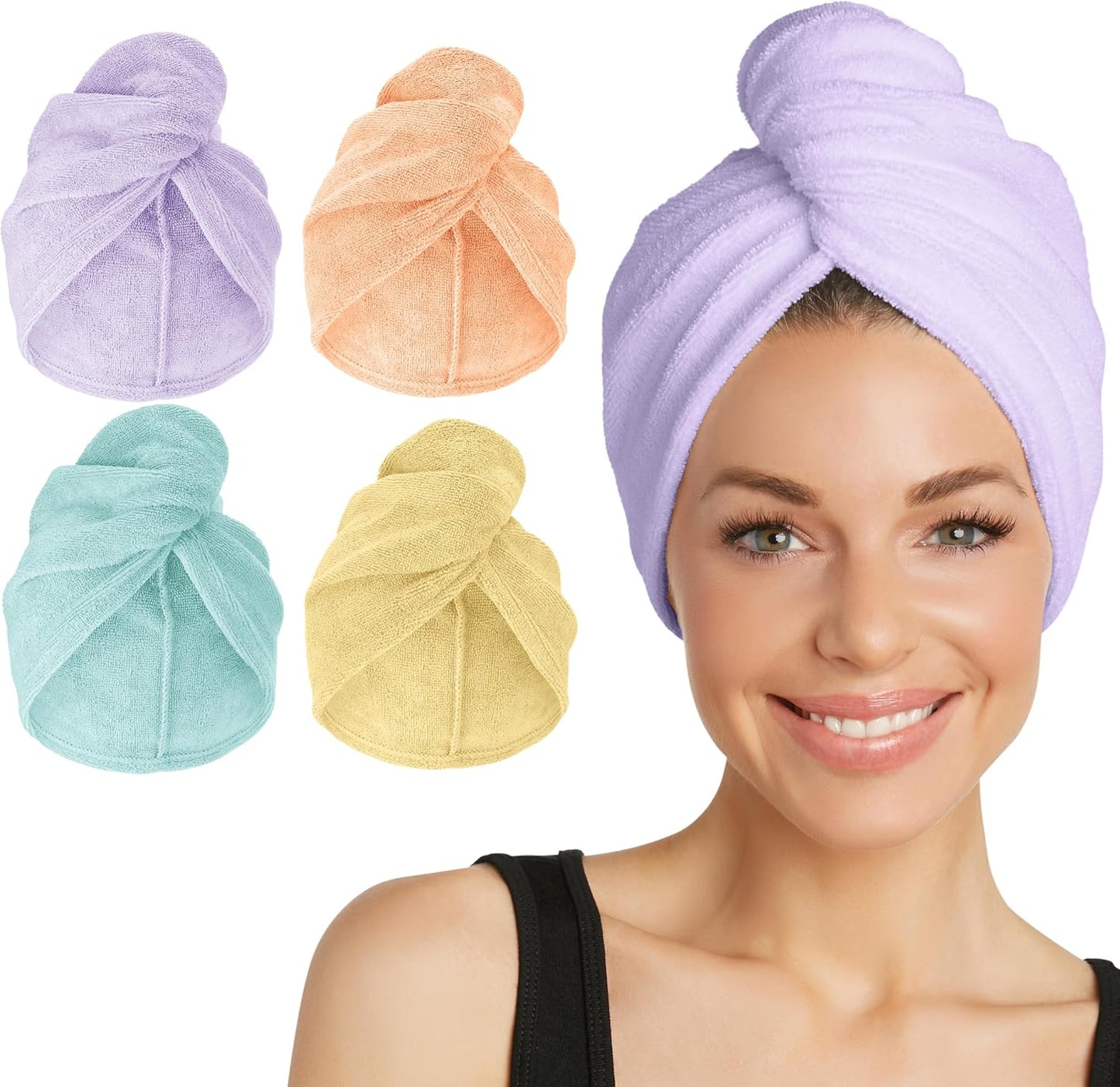 Turbie Twist Microfiber Hair Towel Wrap for All Hair Types