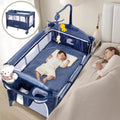 Baby Bedside Crib with Portable Diaper Changing Table - 5-in-1 Pack