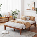 Giantex 14 Inch Full Platform Bed Frame Walnut - Sturdy Storage