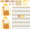 60 Pack Mini Glass Honey Jars Party Favors - Complete Favor Set