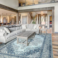 Area Rug for Living Room 5x7 Ft Non-Slip Vintage Rug - Washable