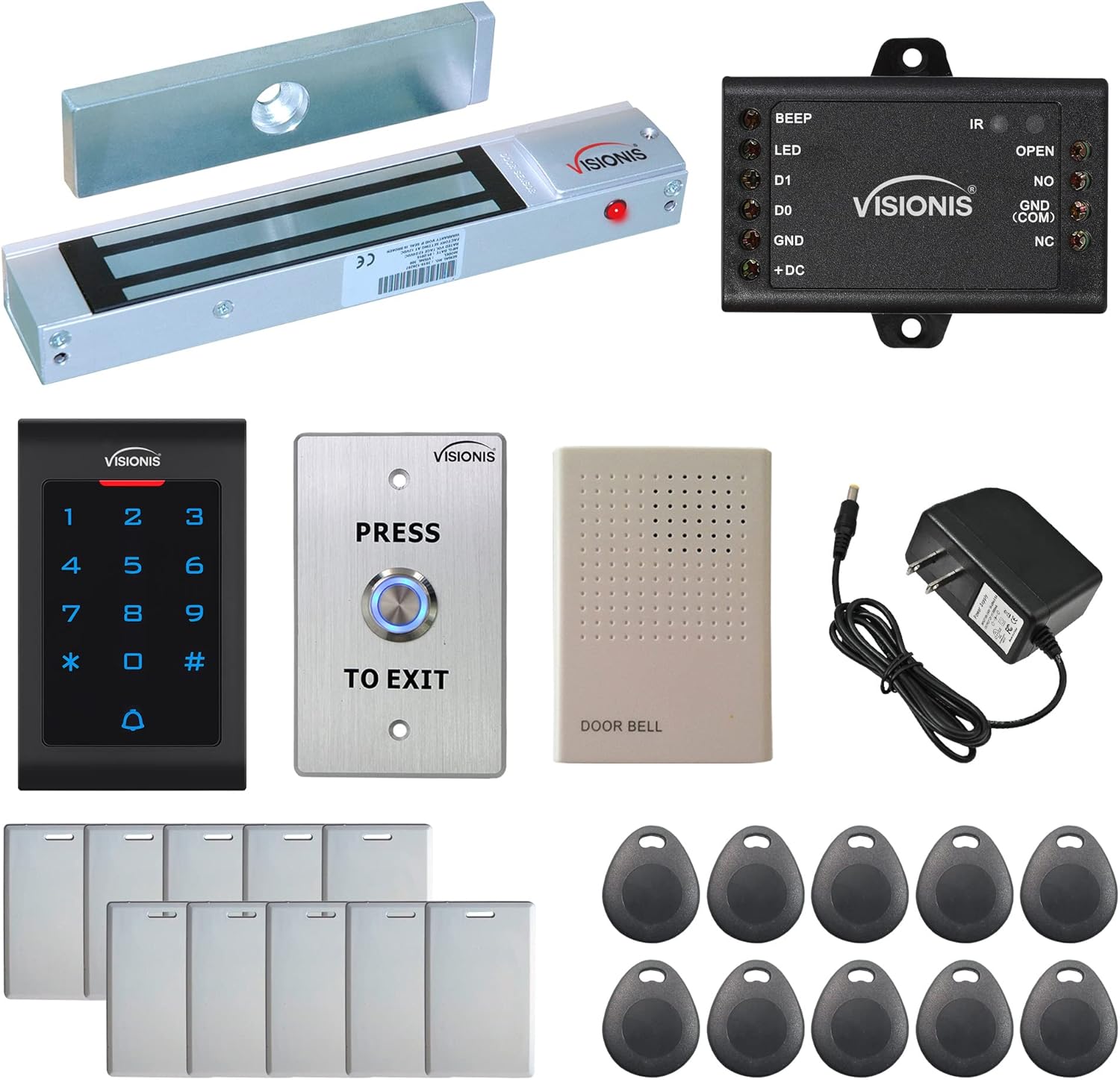 Visionis FPC-5322 One Door Access Control System with Maglock