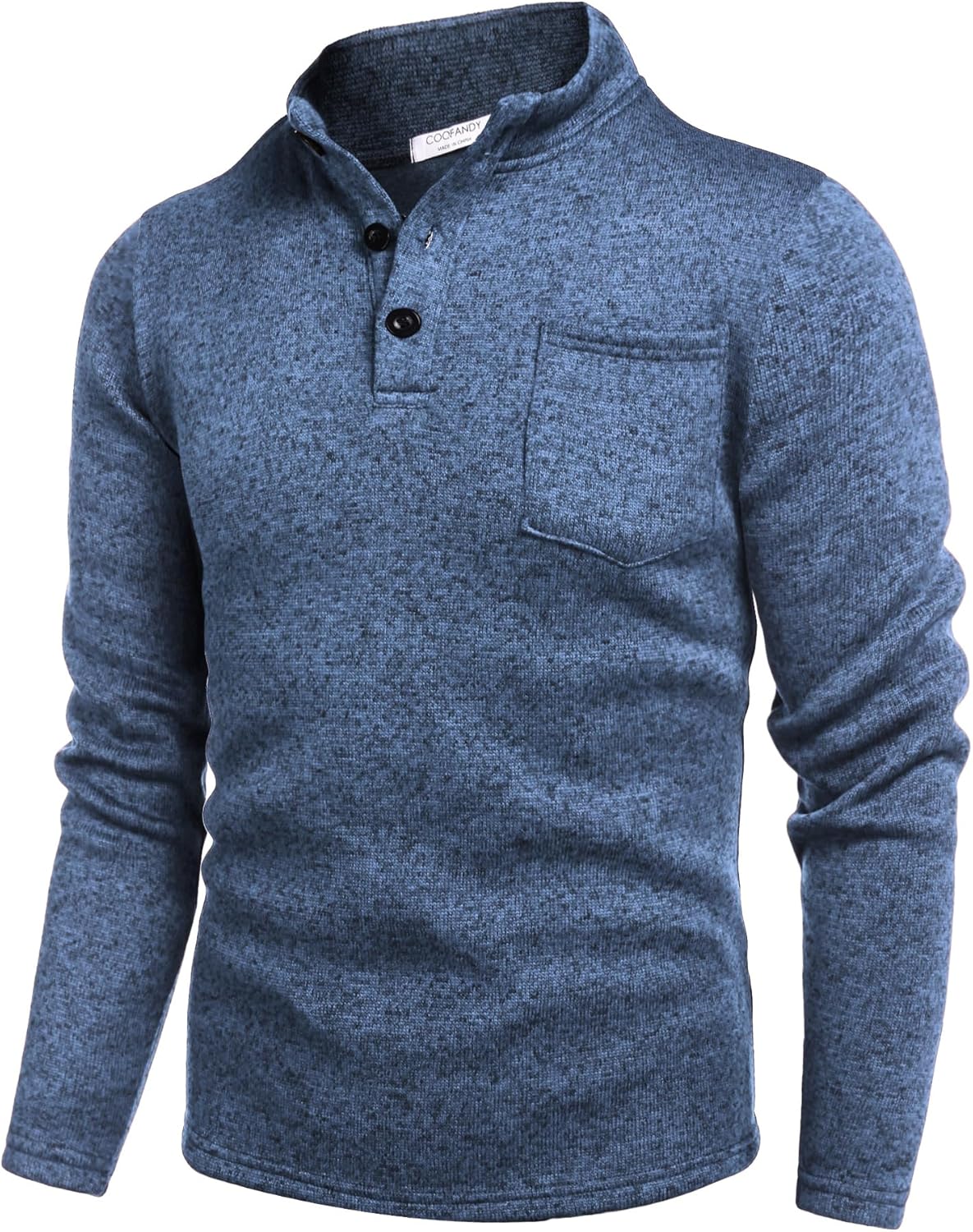 COOFANDY Men's Casual Henley Pullover Sweatshirt for Style