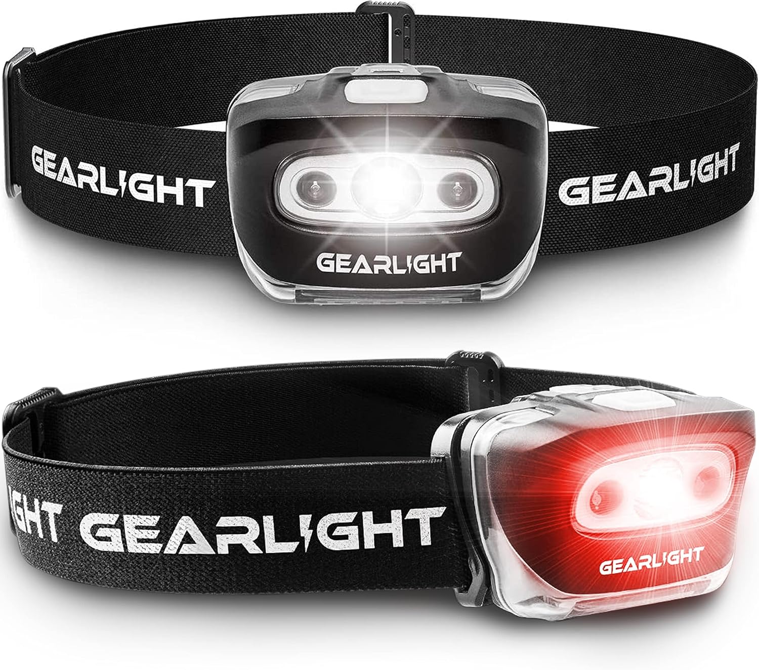 GearLight 2Pack LED Headlamp - Bright Outdoor Lighting