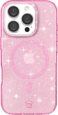 VELVET CAVIAR iPhone 16 Pro Case Pink Glitter - Sparkly 10ft