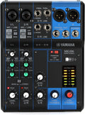 Yamaha MG06 6-Input Compact Stereo Mixer - Clean, Portable Sound