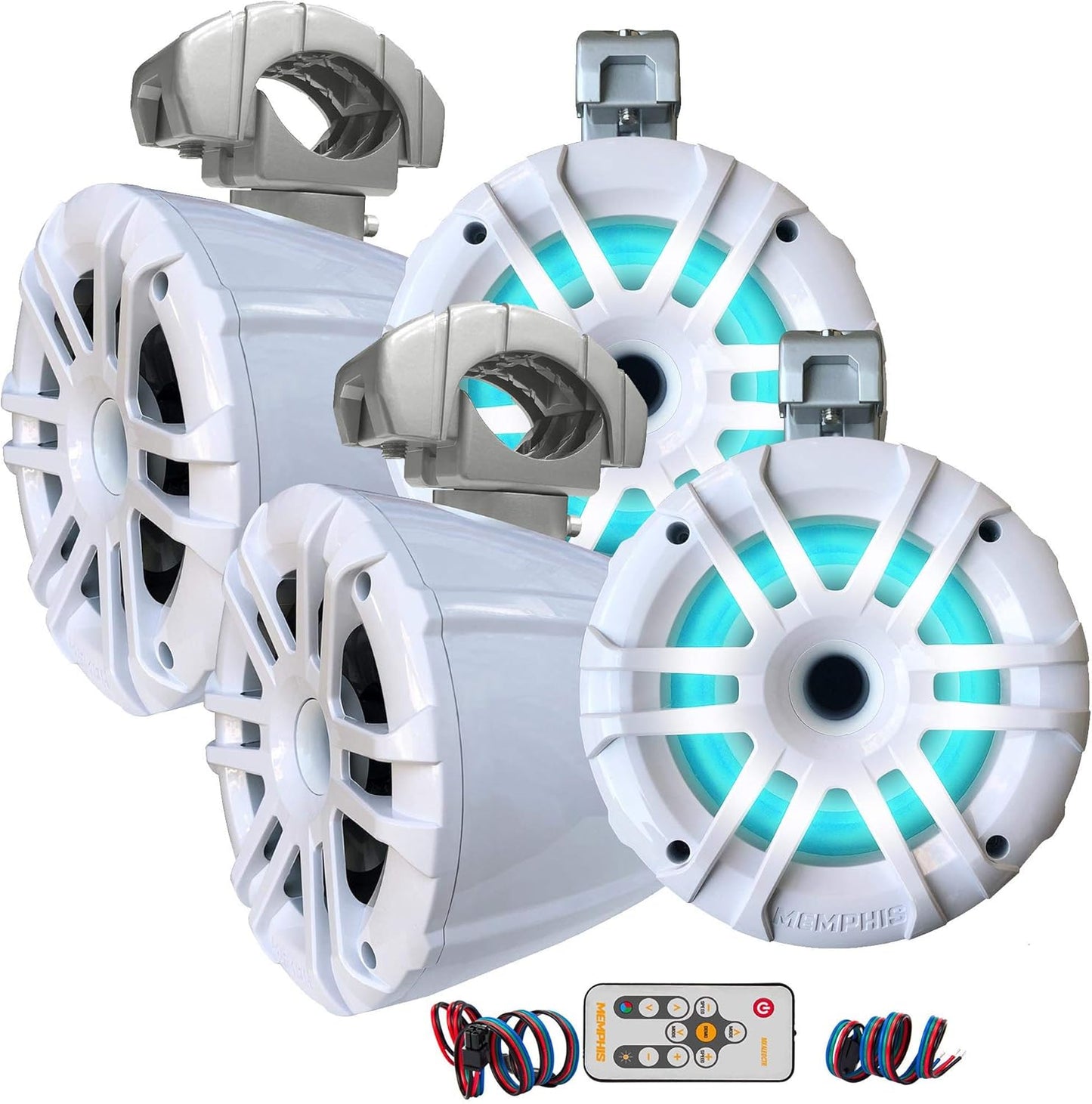 Memphis Audio LED Tower Speaker Bundle - Illuminate Your Sound