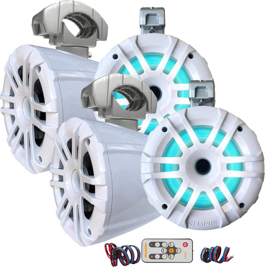 Memphis Audio LED Tower Speaker Bundle - Illuminate Your Sound
