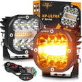 Auxbeam 3 Inch 96W Amber White LED Light Pods - Dual Color Offroad
