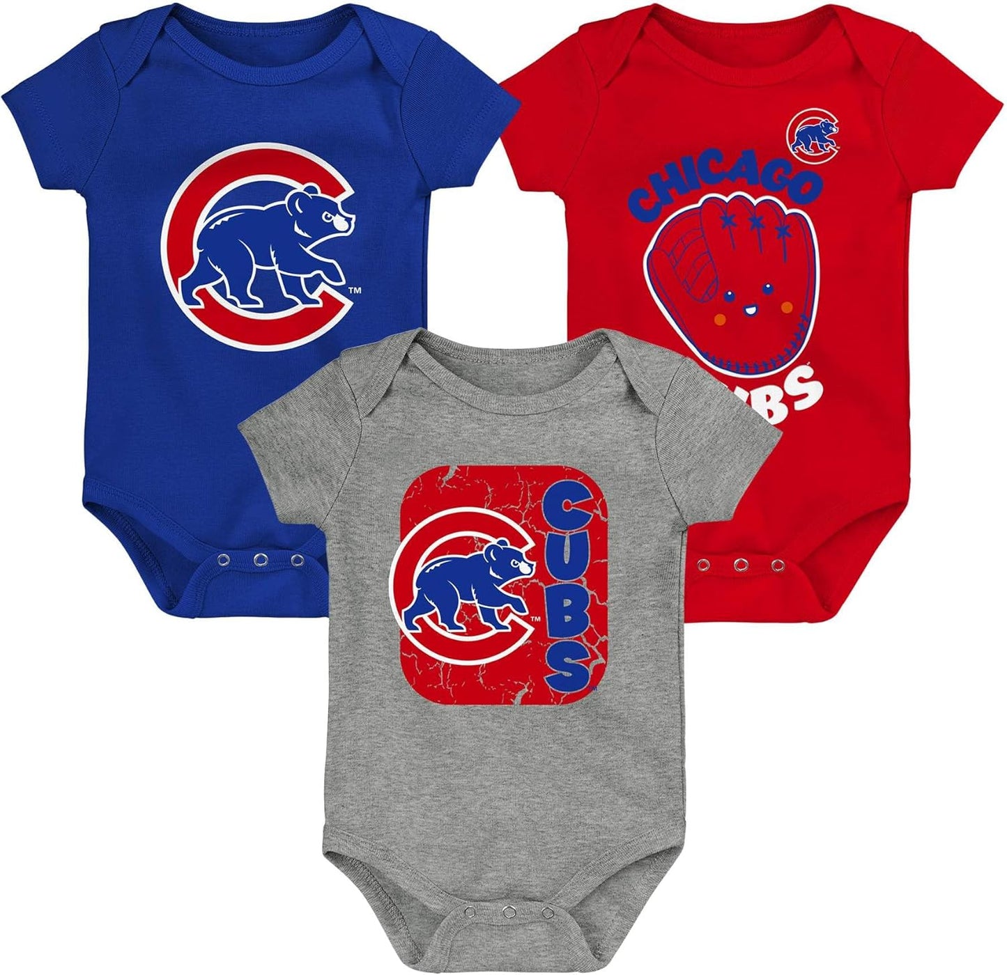 Outerstuff MLB Newborn & Infants 3 Piece Onesie Set for Comfort