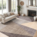 Washable Modern Area Rug 9x12 Geometric - Low Pile, Machine Washable