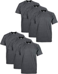 Pro Club Men's 6-Pack Heavyweight Cotton Crew Neck (Style L78D)