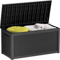 260 Gallon Deck Box XXL Large Outdoor Storage - Waterproof Bench