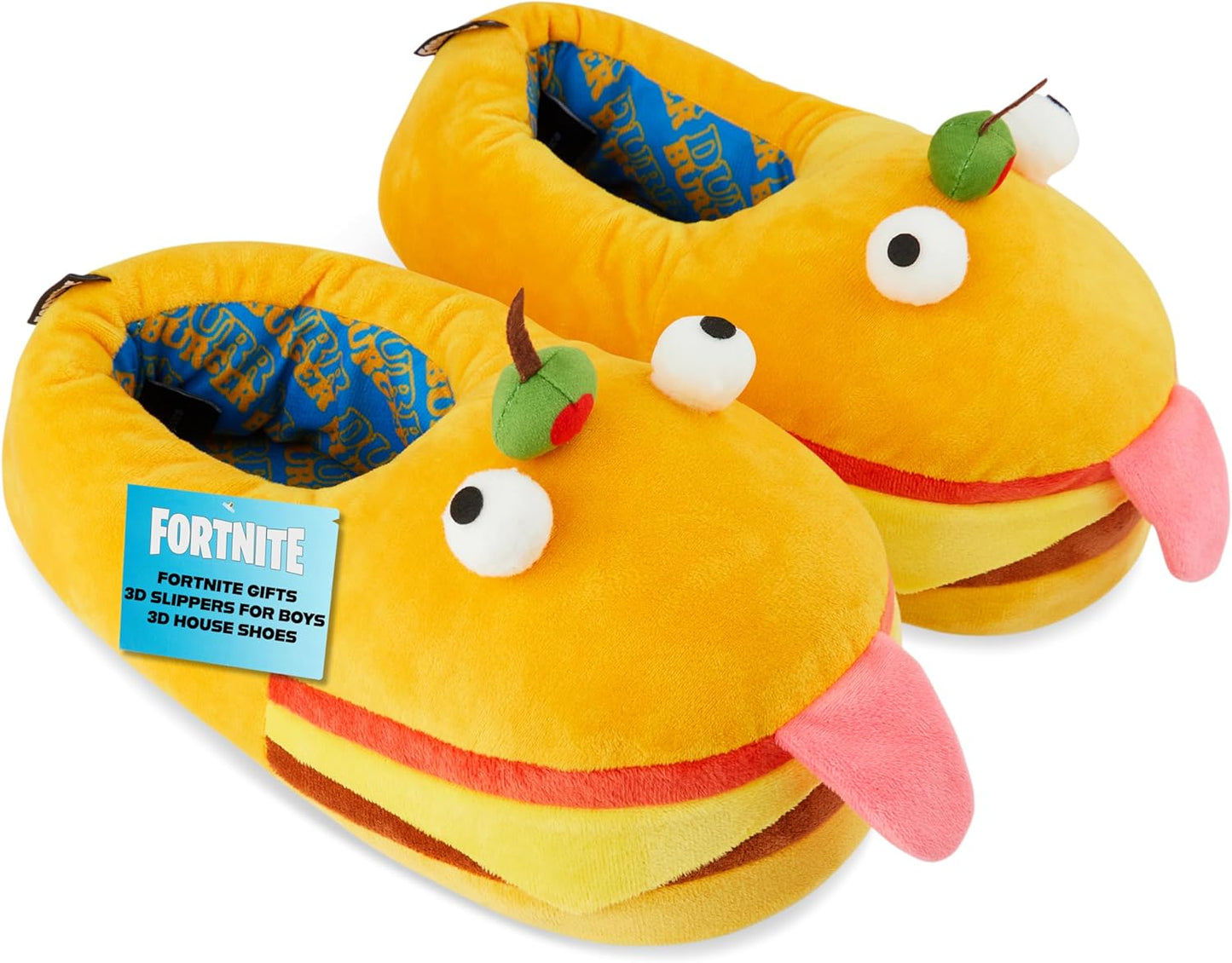 Fortnite 3D Slippers for Boys - Cozy Gamer House Shoes