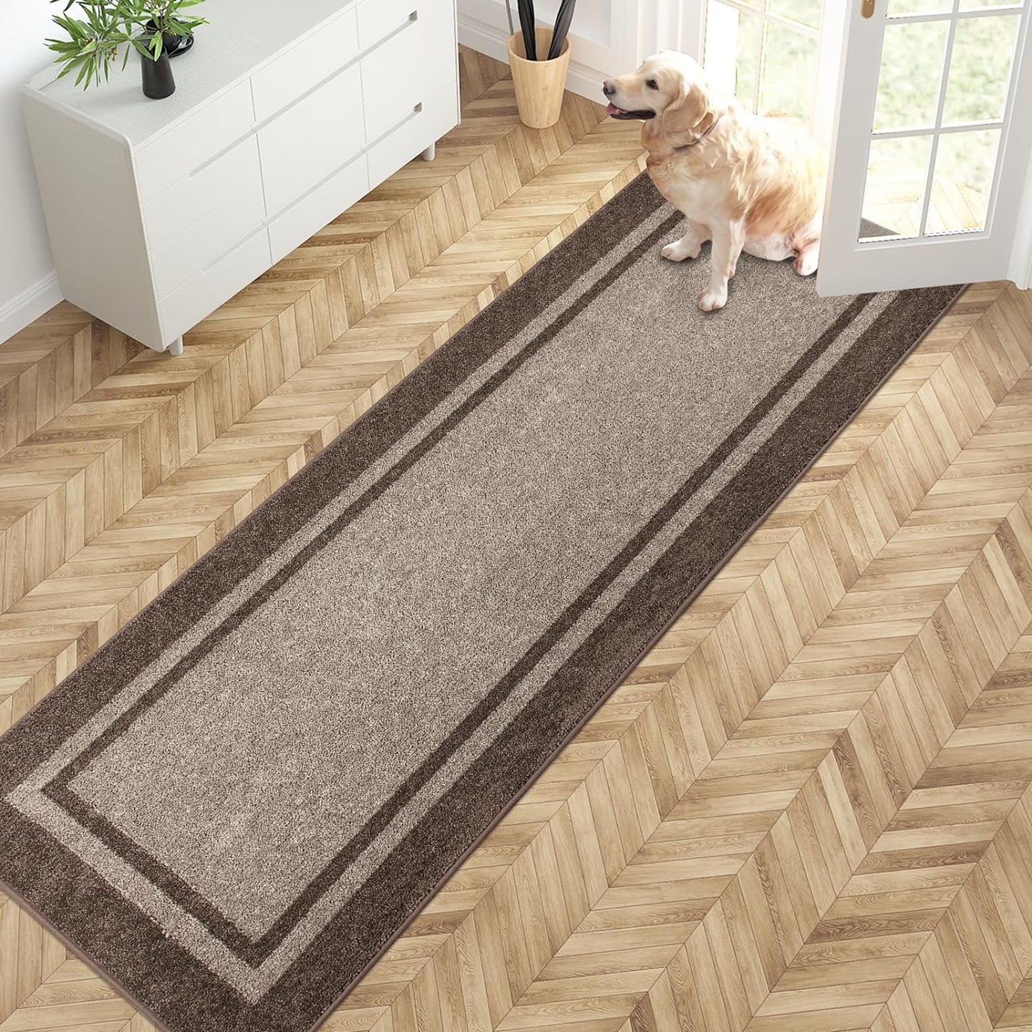 PURRUGS Dirt Trapping Door Mat 24in x 84in for Entryways