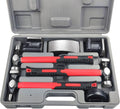 C&T Auto Body Repair Tool Hammer Dolly Set 7 Piece - Durable Dent Kit