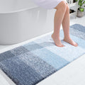 OLANLY Bathroom Rug 50x30 in Blue - Extra Soft Absorbent Mat