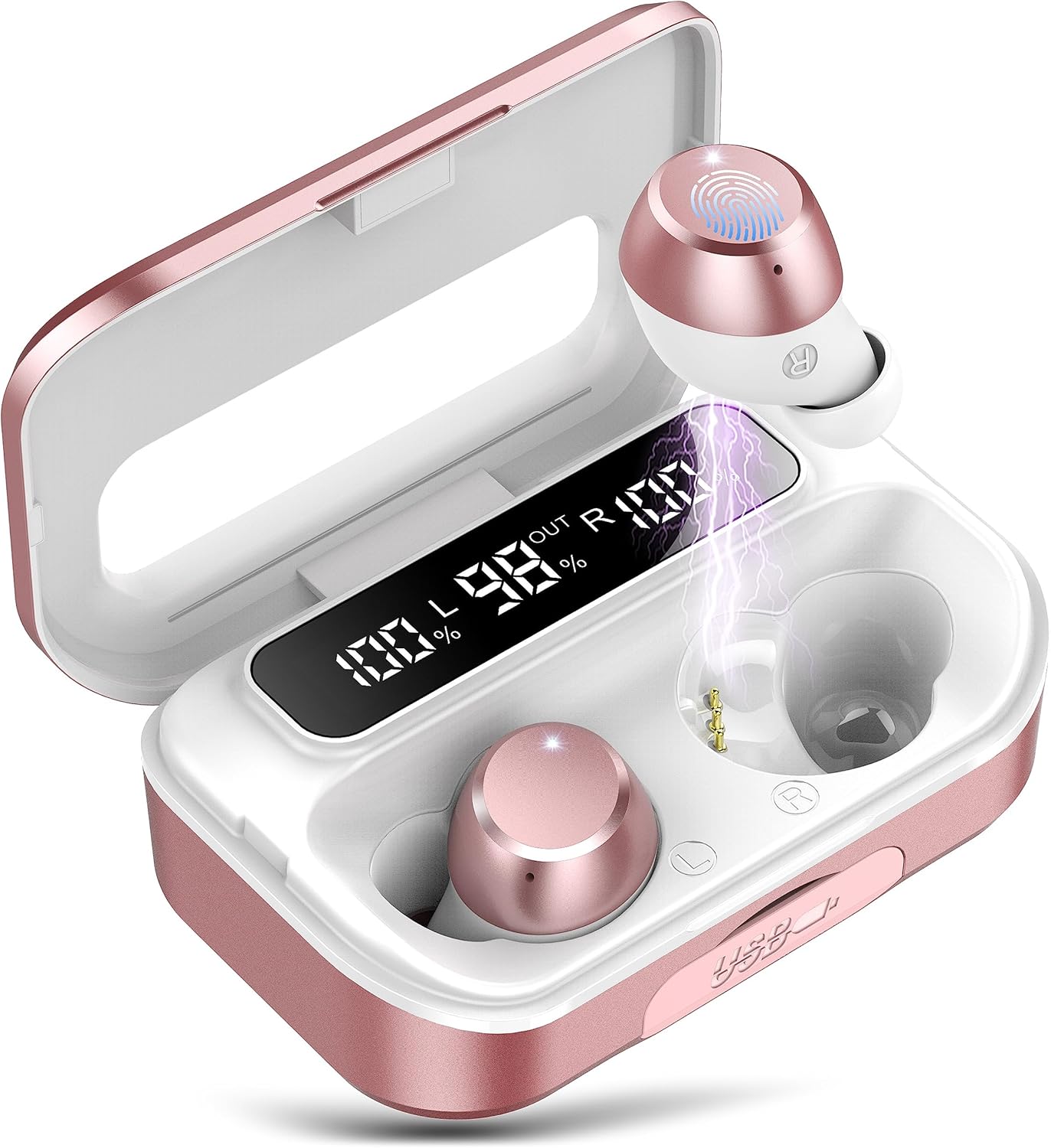 Lekaby 2024 Bluetooth 5.3 Earbuds - 100H Playtime & Deep Bass!