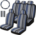 Baja Saddle Blanket Car Seat Covers Full Set - Colorful Durable
