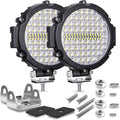 7 Inch Round LED Off Road Lights for Trucks and ATVs - 120W