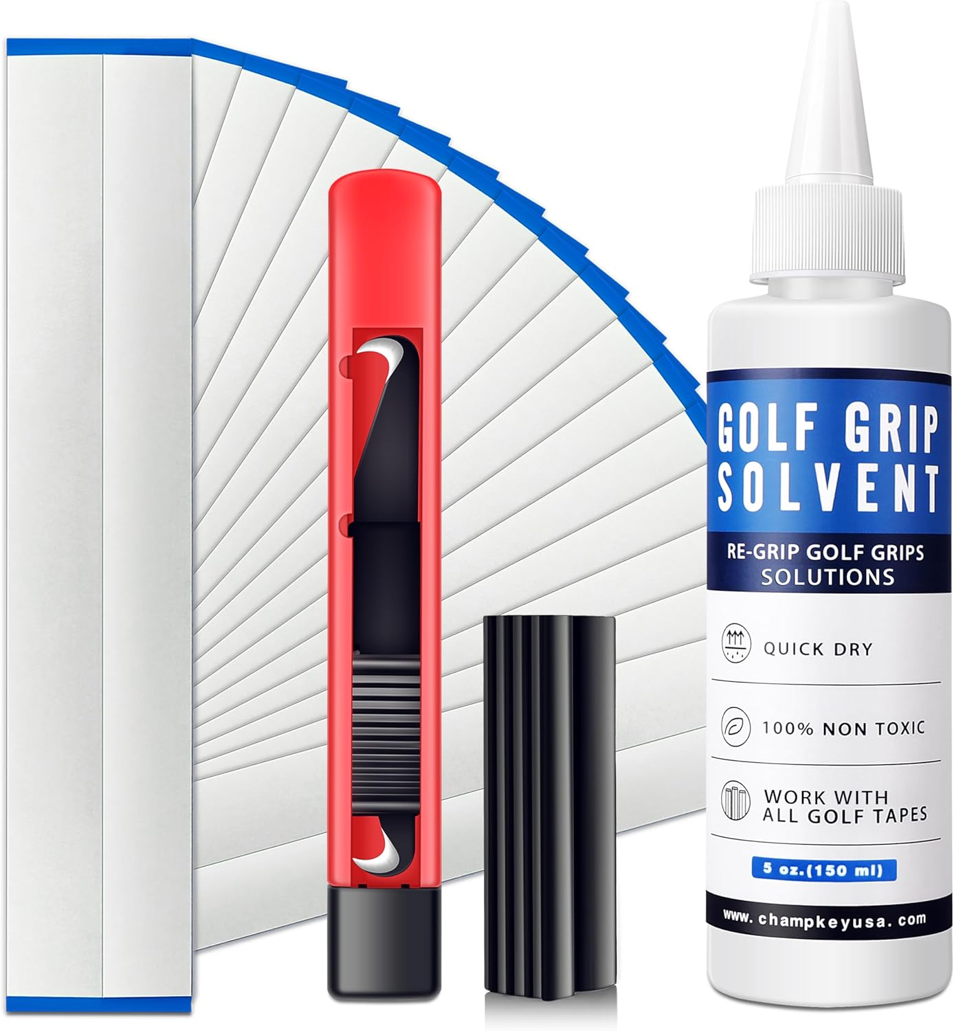 CHAMPKEY Deluxe Golf Club Regripping Kit - Professional Repair Solutions