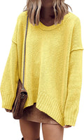 Stylish Oversized Batwing Sweater for Women with V Neck