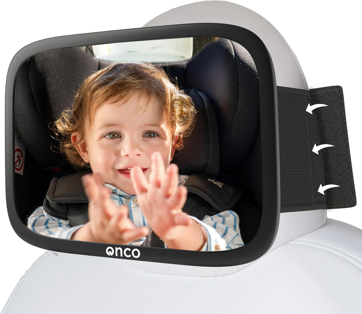 Onco Fixed Headrest Baby Car Mirror - Safe and Easy Viewing